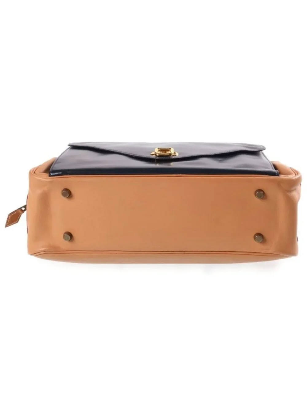 Hermes Lorraine Handbag Voga River Box Calf Gold